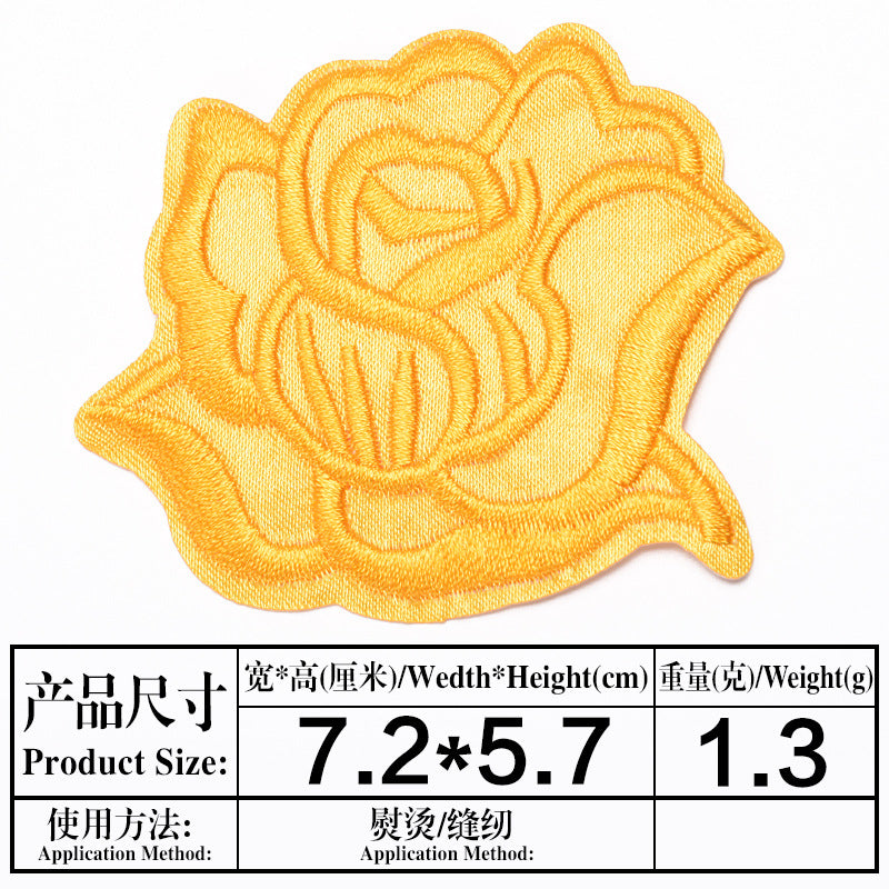 Wholesale Embroidered Satin Patches Sew On Iron On Repair Patch For Clothing And Home Decor