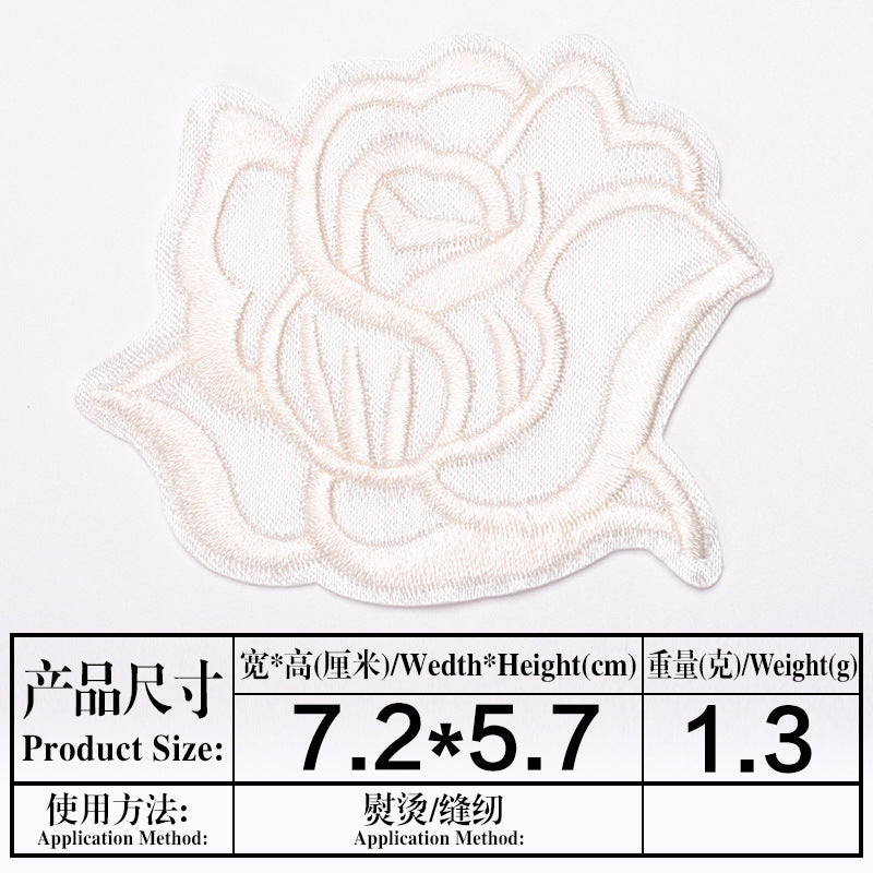 Wholesale Embroidered Satin Patches Sew On Iron On Repair Patch For Clothing And Home Decor
