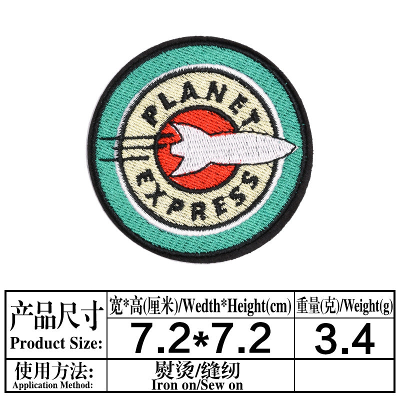 Wholesale Felt Cloth Rocket Embroidered Patches Combo Set For Clothing Shoes Hats Bags Trendy Craft Supply