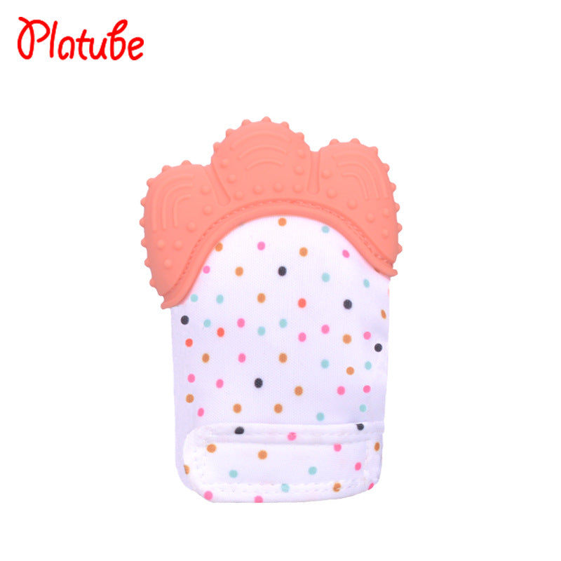 Wholesale silicone baby gloves teething supplies