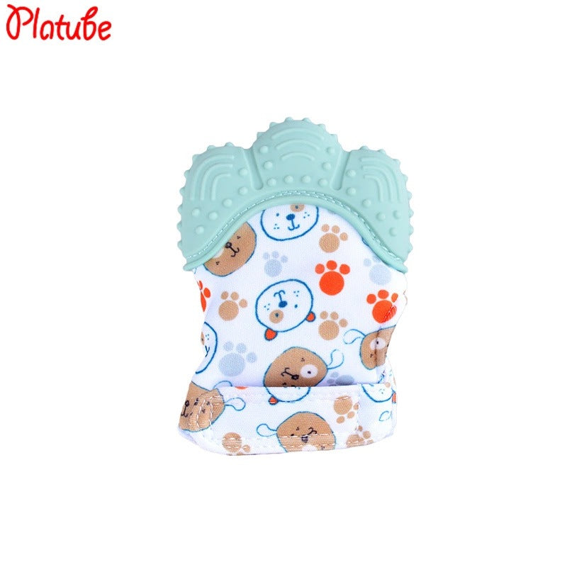 Wholesale silicone baby gloves teething supplies