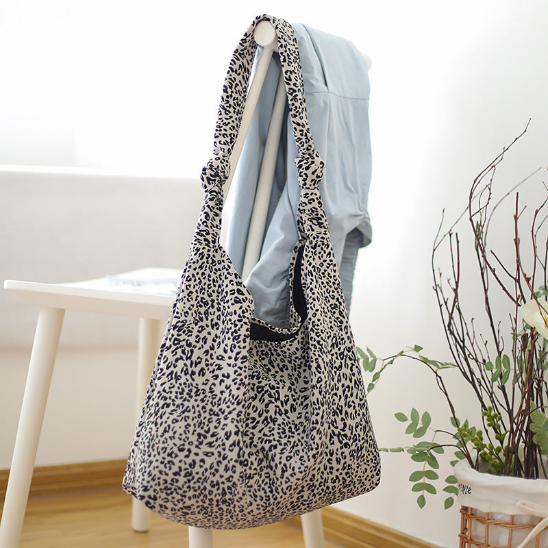 Wholesale Large Capacity Leopard Print PU Shoulder Bags