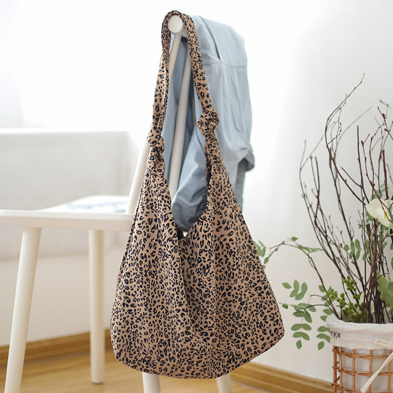 Wholesale Large Capacity Leopard Print PU Shoulder Bags