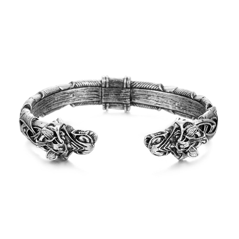 Wholesale Men's Wolf Head Bracelet