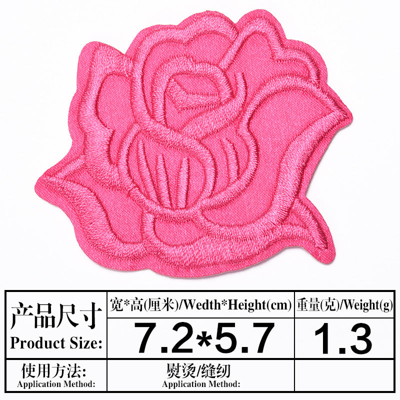 Wholesale Embroidered Satin Patches Sew On Iron On Repair Patch For Clothing And Home Decor