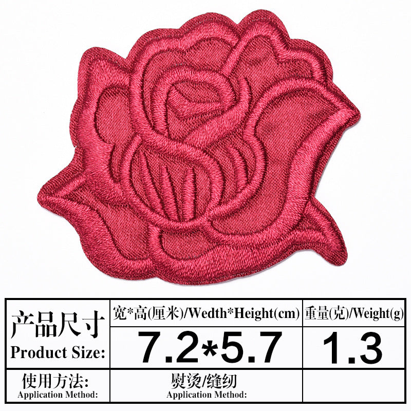 Wholesale Embroidered Satin Patches Sew On Iron On Repair Patch For Clothing And Home Decor