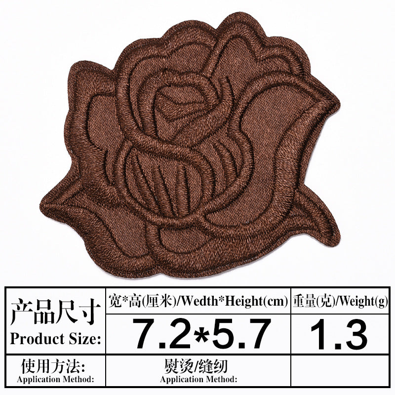 Wholesale Embroidered Satin Patches Sew On Iron On Repair Patch For Clothing And Home Decor