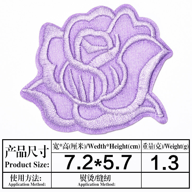 Wholesale Embroidered Satin Patches Sew On Iron On Repair Patch For Clothing And Home Decor