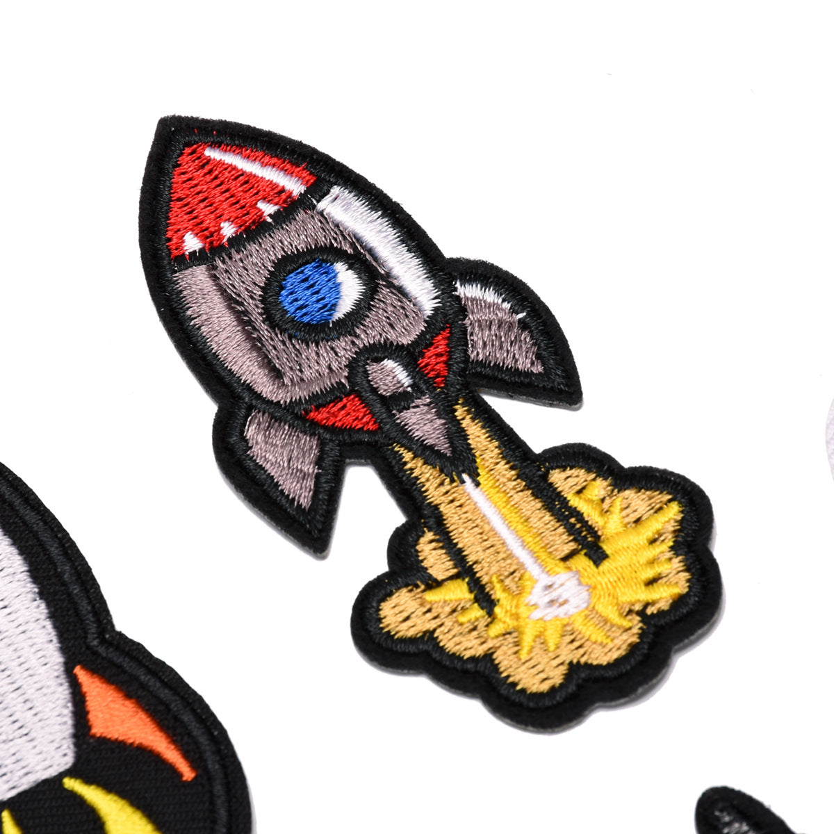 Wholesale Felt Cloth Rocket Embroidered Patches Combo Set For Clothing Shoes Hats Bags Trendy Craft Supply