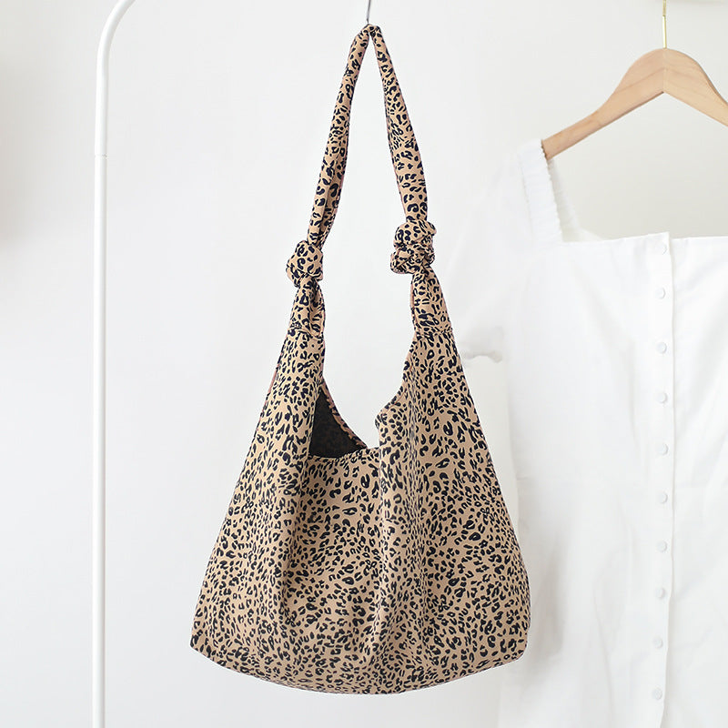 Wholesale Large Capacity Leopard Print PU Shoulder Bags