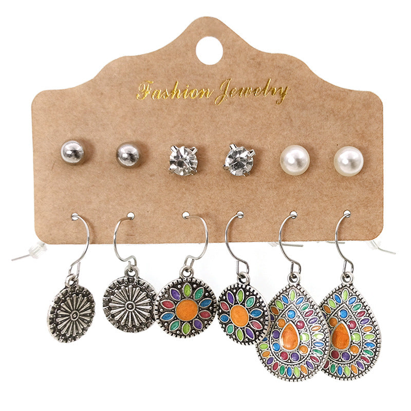Wholesale Vintage Boho Tassel Set Earrings