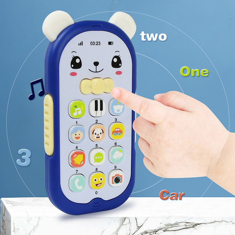Wholesale Plastic Children's  Toys Simulated Lighting, Music, Baby Soothing Small Mobile Phones