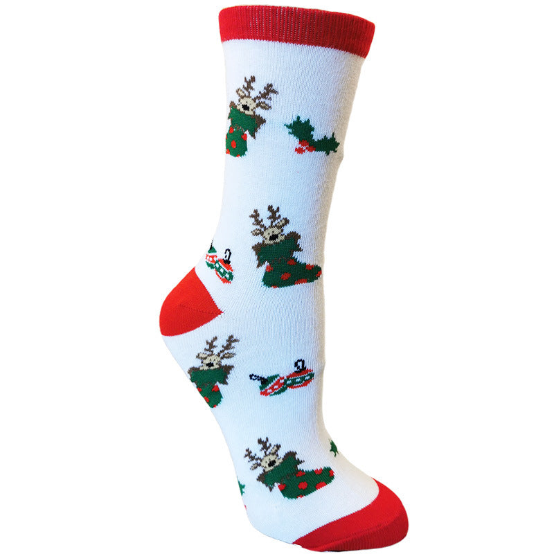 Wholesale Christmas Halloween Elk Personalized Long Cotton Socks