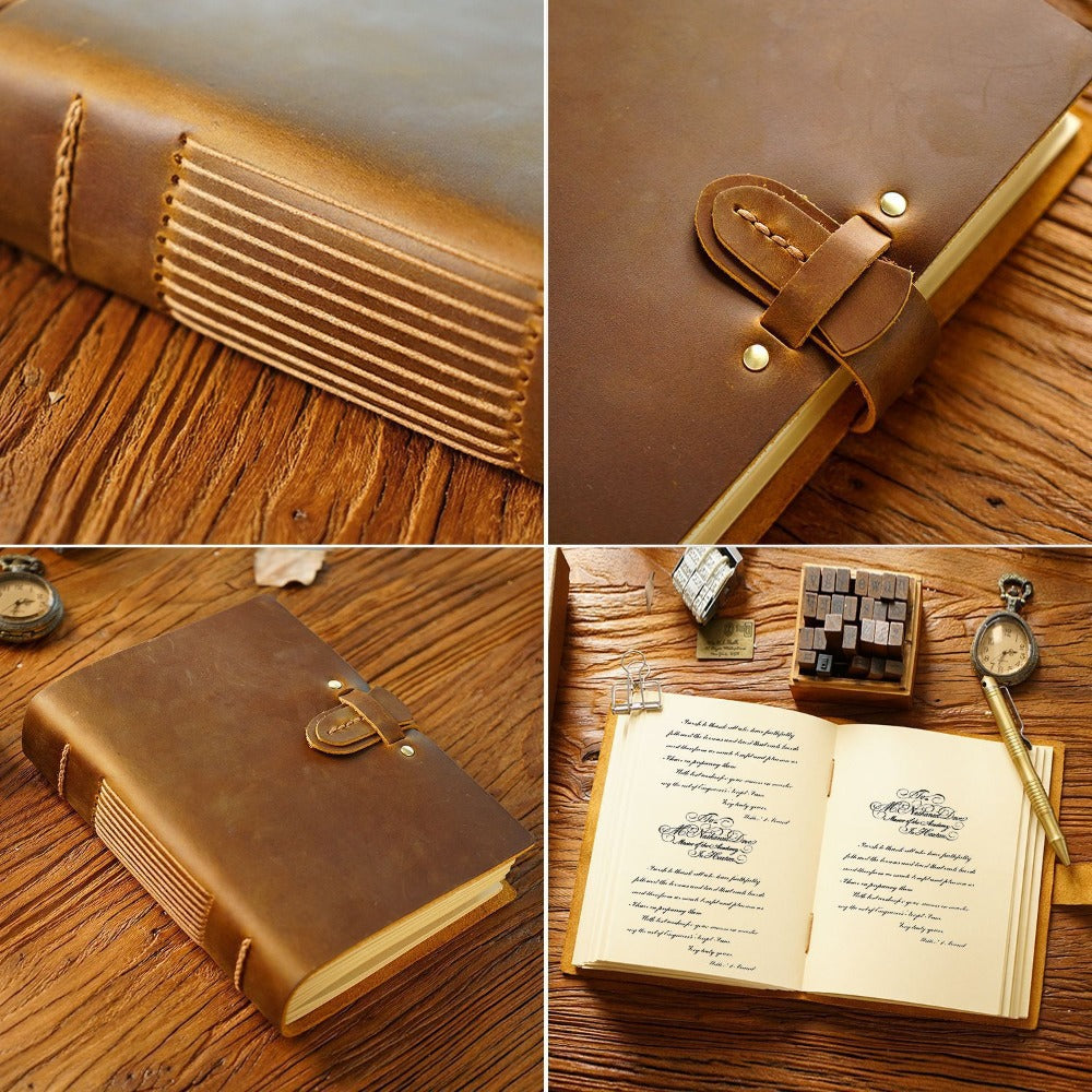Wholesale Creative Genuine Leather Handmade Vintage Sketchbook