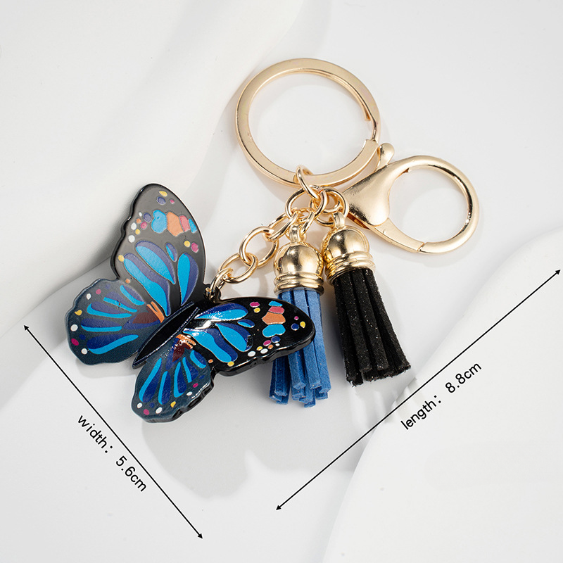 Wholesale Acrylic Butterfly Pendant Keychain