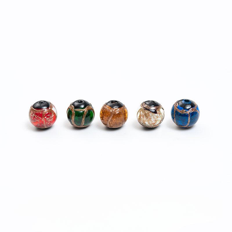 Cuentas de vidrio de cenizas de incienso al por mayor 100 piezas
