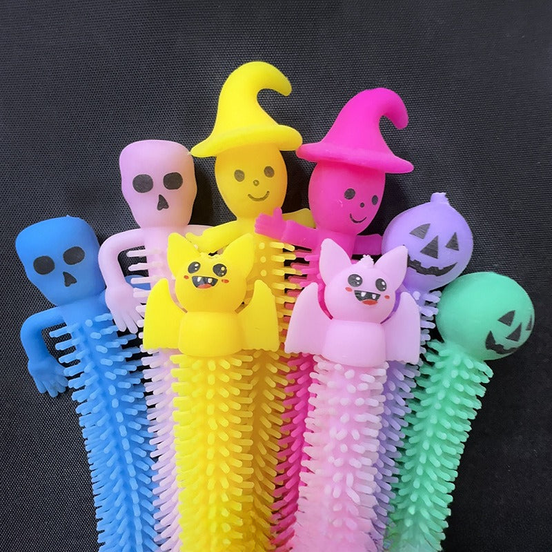 Wholesale of Halloween Skeleton Release and Decompression TPR Toys
