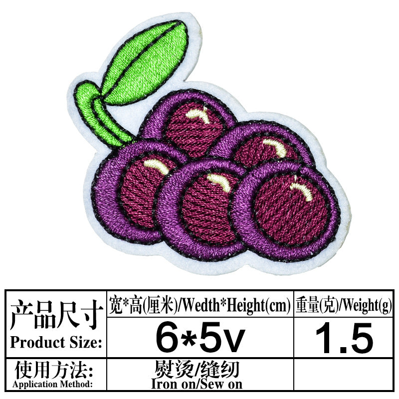 Wholesale Trendy Cartoon Lollipop Computer Embroidered Patch With Adhesive Backing For Clothing Bags And DIY Accessories