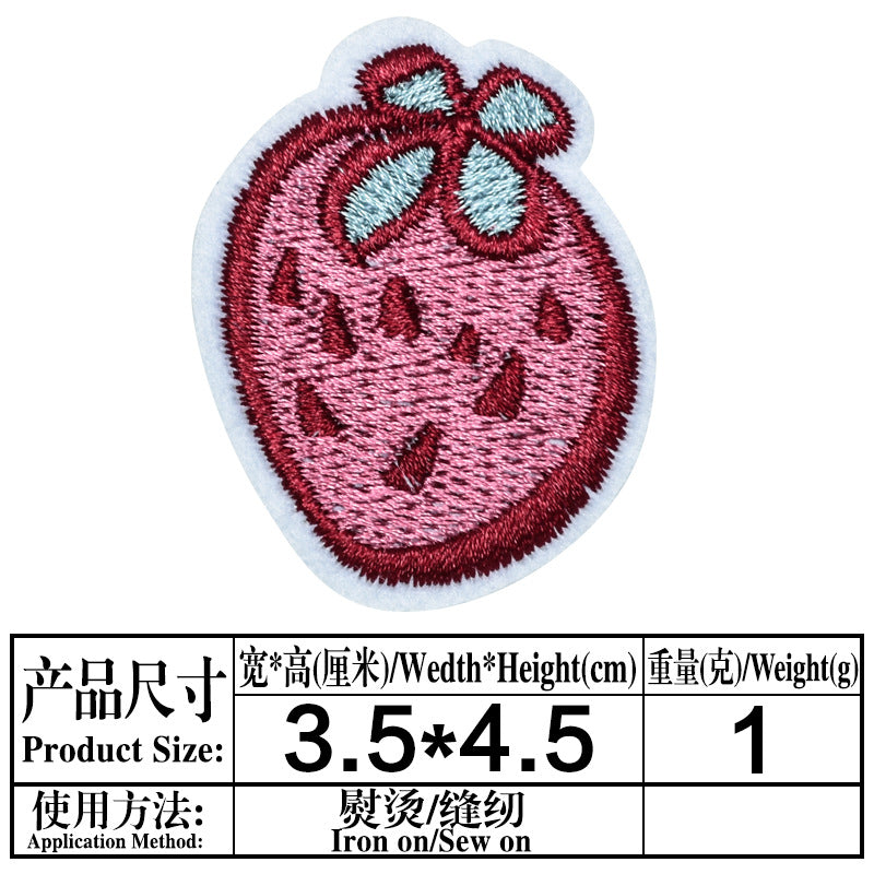 Wholesale Trendy Cartoon Lollipop Computer Embroidered Patch With Adhesive Backing For Clothing Bags And DIY Accessories