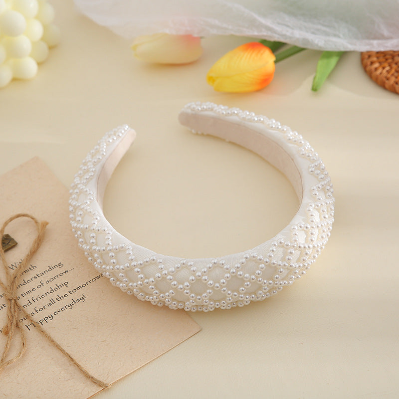 Wholesale Pearl Crown Baroque Crystal Headband