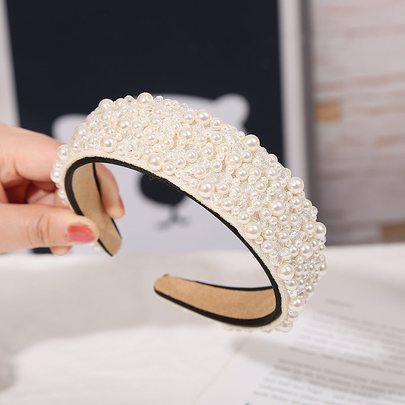 Wholesale Pearl Crown Baroque Crystal Headband