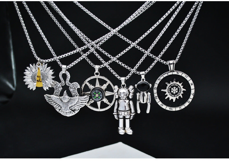 Wholesale Titanium Steel Cross Pendant Necklace