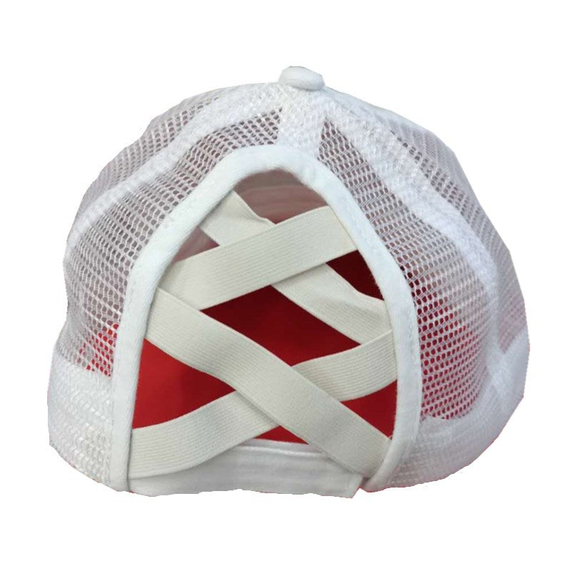 Wholesale Summer, spring and autumn light board old outdoor sunscreen grid washed ponytail baseball cap