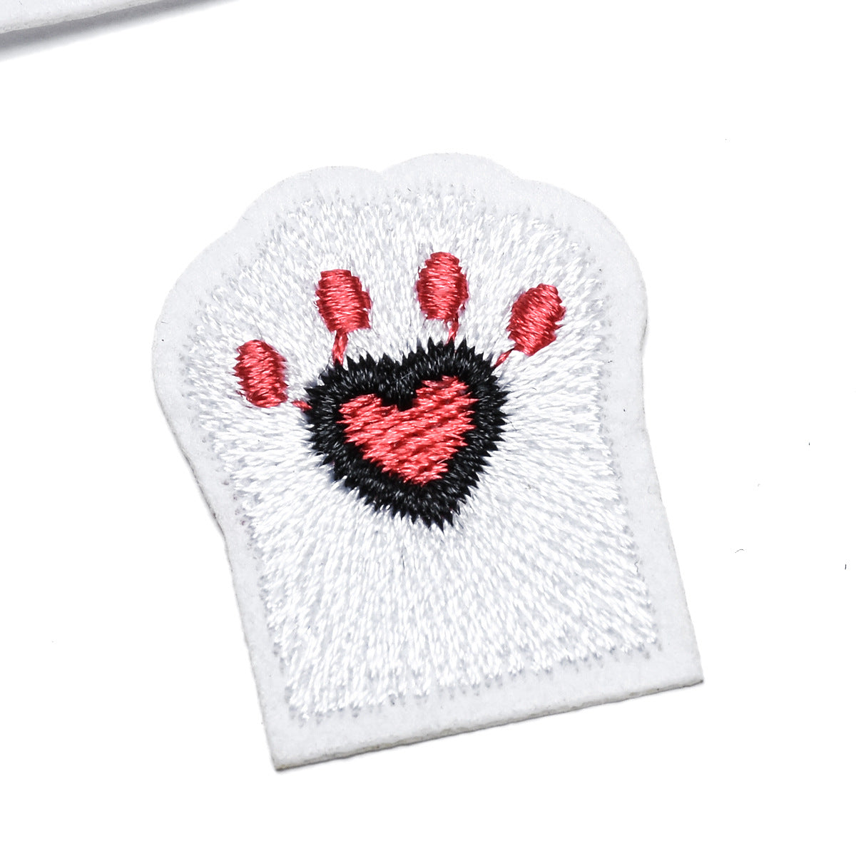 Wholesale Cat Paw Cloth Patch Adhesive Backed Embroidered DIY Decorative For Clothing Backpack Resale