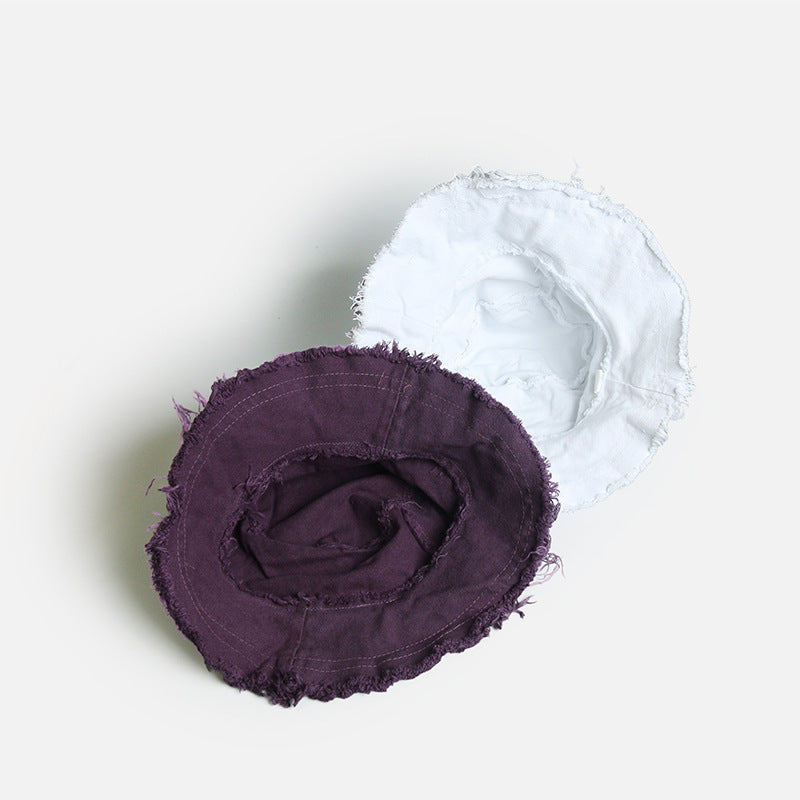 Wholesale of Solid Color Fur Trimmed Polyester Fisherman Hats