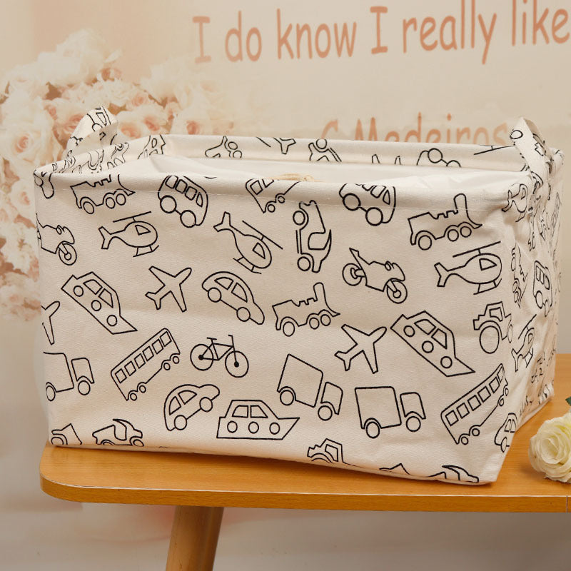 Wholesale Bundled Canvas Toy Storage Baskets