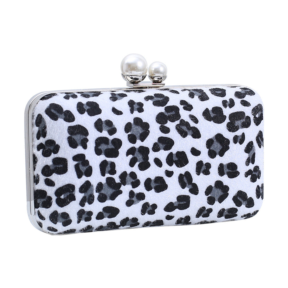 Wholesale PU Leopard Print Dinner Bag Single Shoulder Handbag