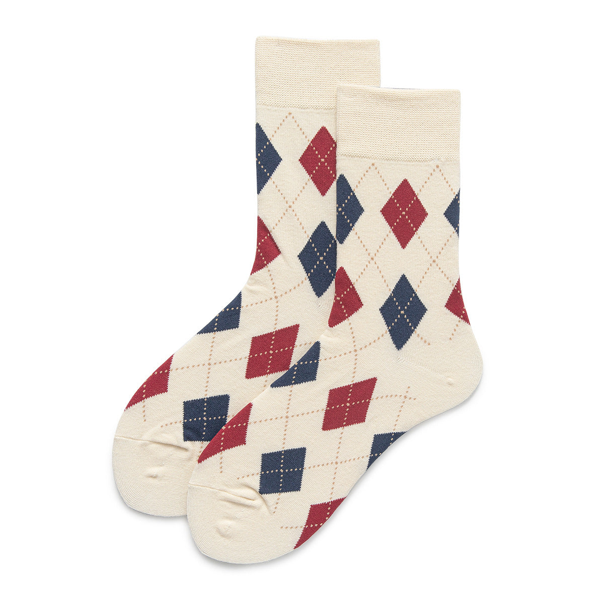 Wholesale Valentine's Day Autumn and Winter Cotton Socks College Style Striped Mid-calf Socks