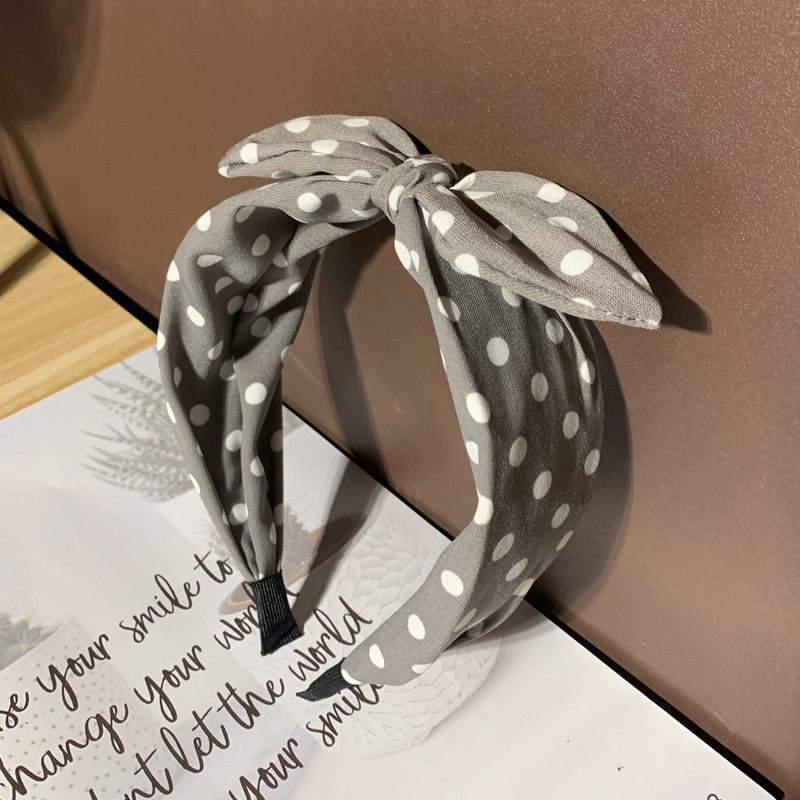 Wholesale Bow Knot Rabbit Ear Wide Fabric Headband