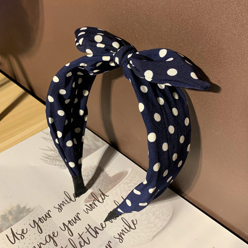 Wholesale Bow Knot Rabbit Ear Wide Fabric Headband