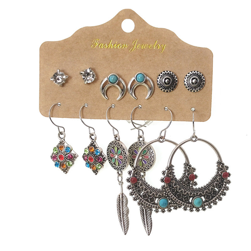 Wholesale Vintage Boho Tassel Set Earrings