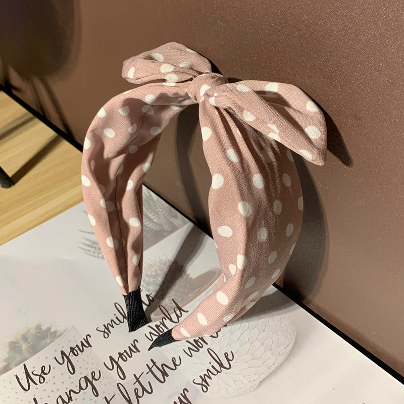 Wholesale Bow Knot Rabbit Ear Wide Fabric Headband