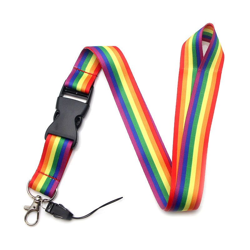 Wholesale Rainbow Phone Lanyard Keychains