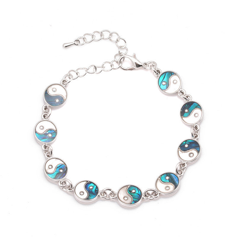 Wholesale Bagua DIY Abalone Shell Bracelet