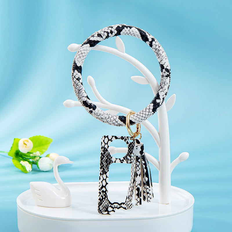 Wholesale PU Bracelet Tassel Keychain