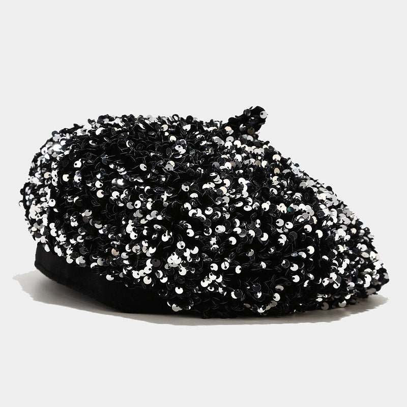Wholesale Autumn Winter New Sequin Beret