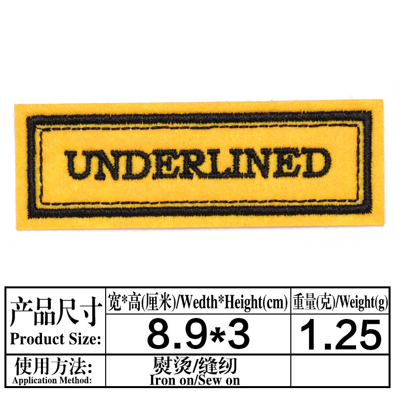 Wholesale Cute Cartoon Cloth Patches DIY Love Letter Embroidery For Kids Clothing Repair And Craft Supply