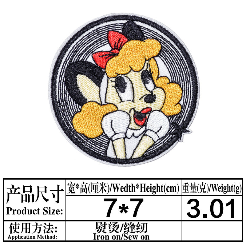 Wholesale cartoon cloth paste small label cloth  patch OLY Exclusive