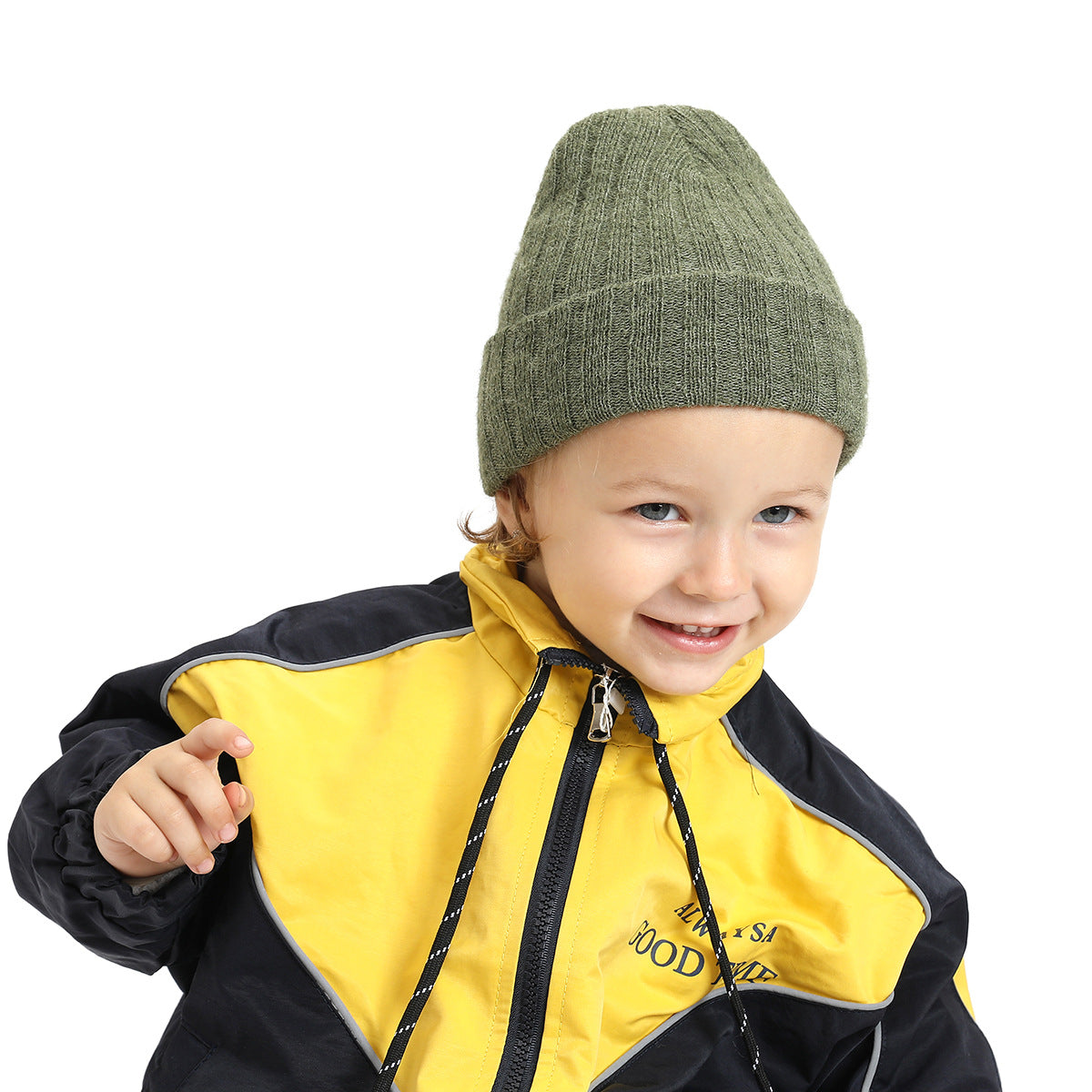 Wholesale Autumn and Winter Cotton Cashmere Baby Knitted Hat