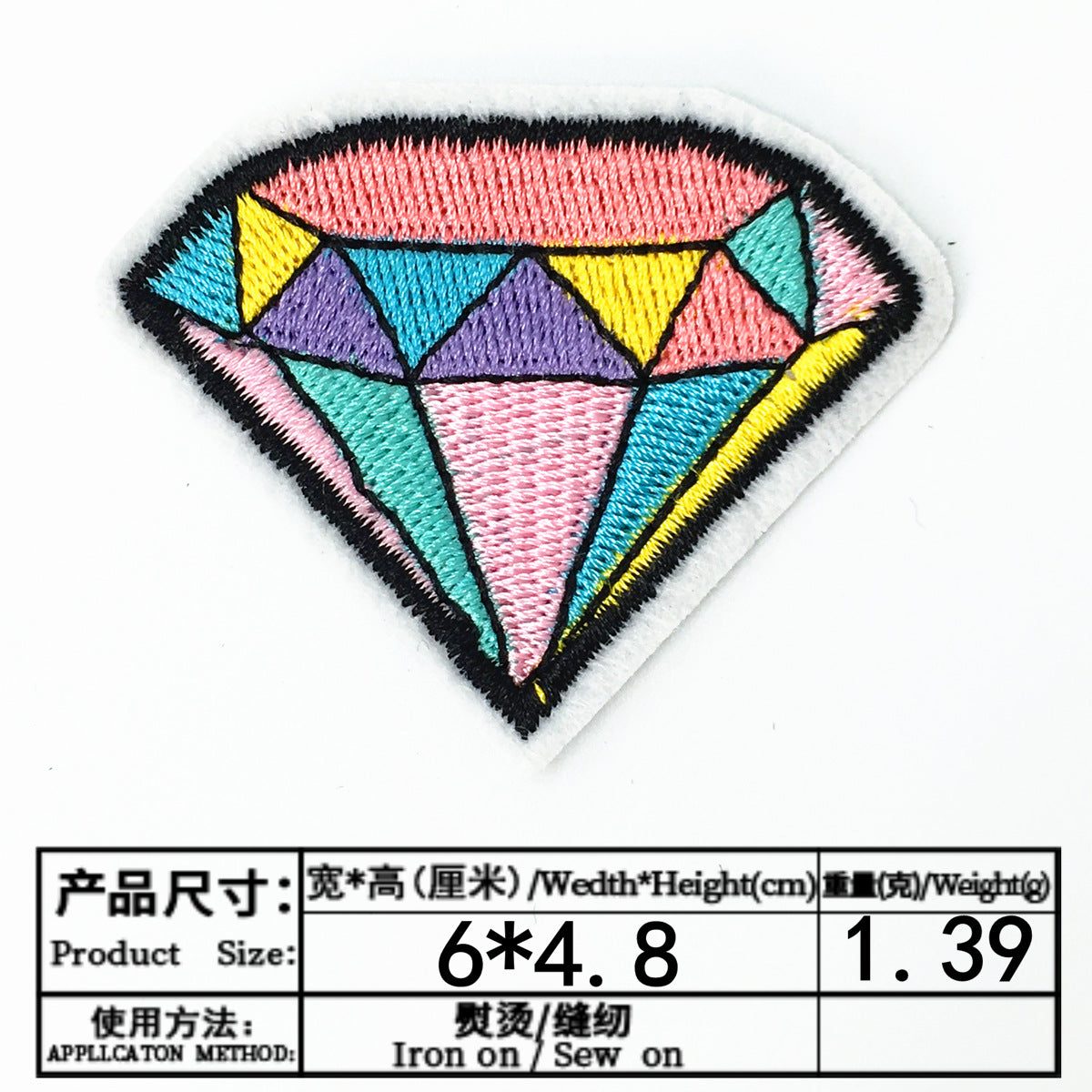 Wholesale Tropical nut Eye Diamond Lip Embroidered Patch Set 22 Pack Cloth Applique For DIY Clothing Decoration And Fashion Accessory