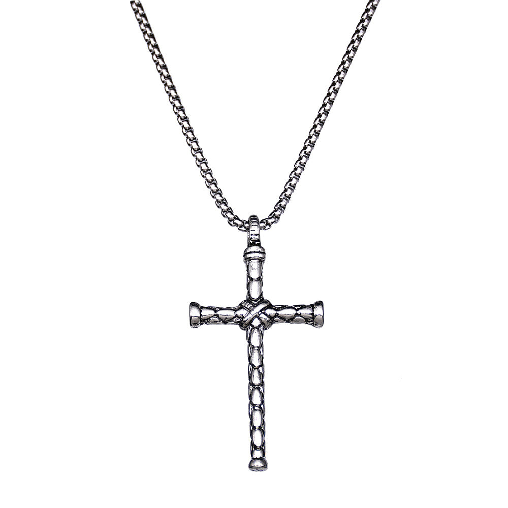 Wholesale Titanium Steel Cross Pendant Necklace