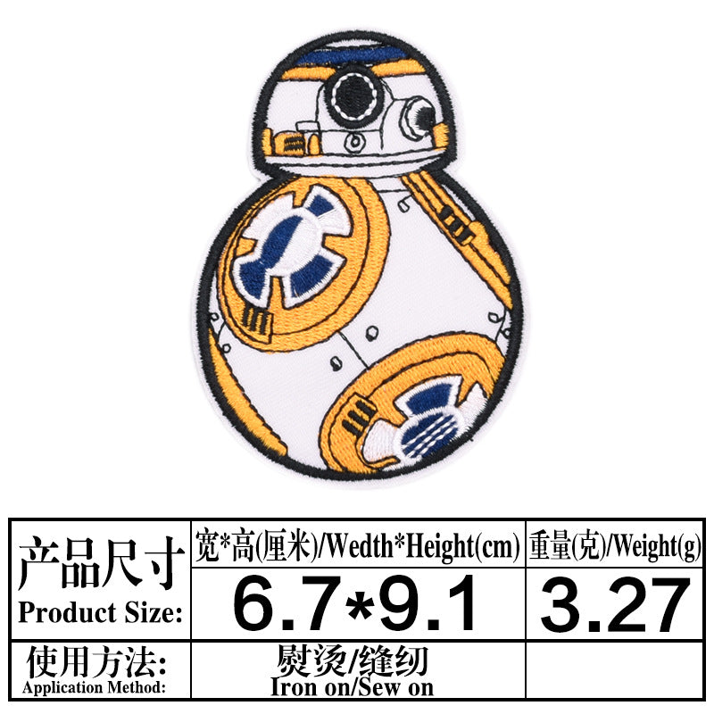 Wholesale Chic Space Planet Embroidery Patches Cloth DIY Craft Supply For Clothing Bags Fashion Accessory MysteryZone