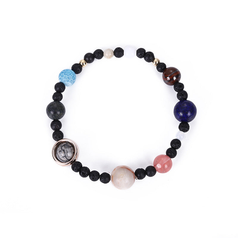 Wholesale Eight Planets Natural Stone Bracelets