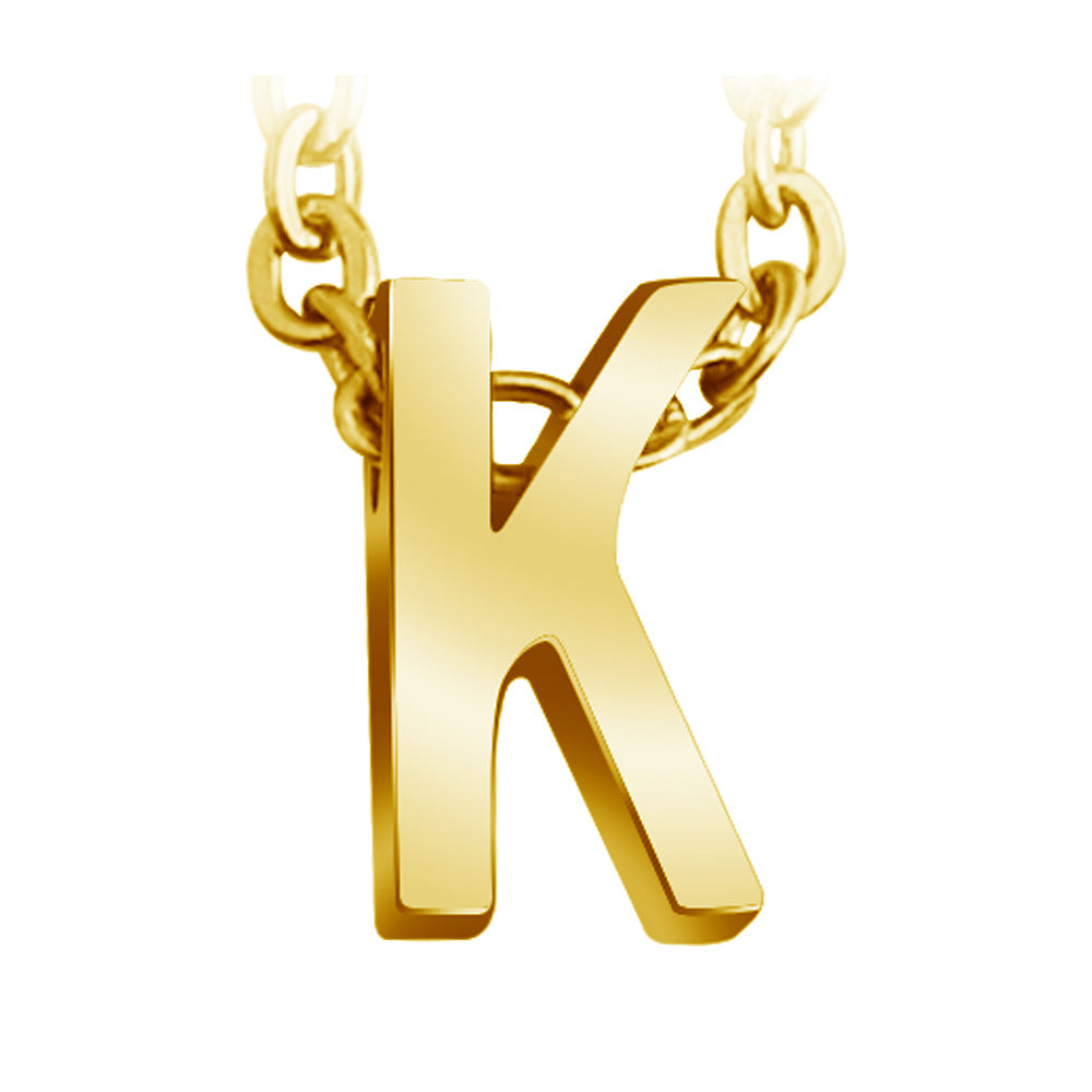 Wholesale 26 English Letters Surnames Short Collarbone Stainless Steel Necklace