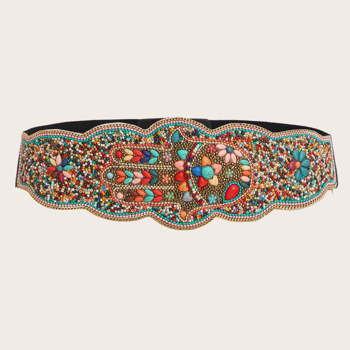 Wholesale Beads Handmade Bohemian Style Elastic Wide Waist