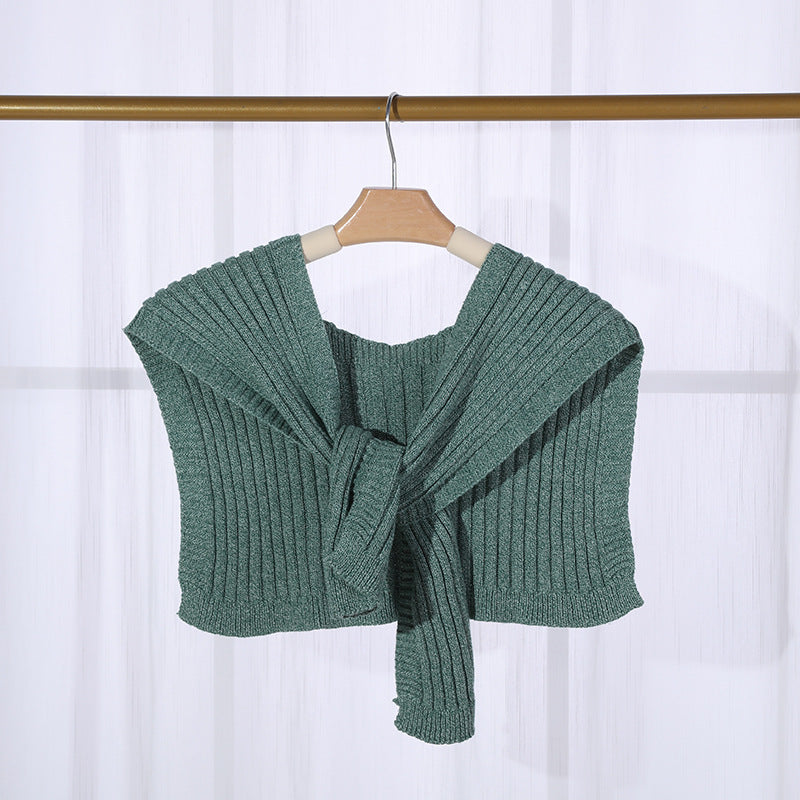 Wholesale Short Shawl with Thickened Cotton Warm Scarf